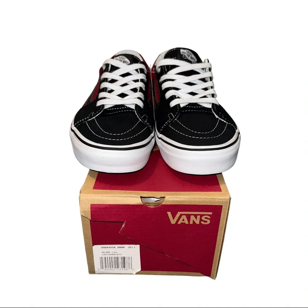 Vans Sk8-Low (Leather/Black/Chili)